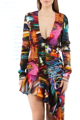 Robe asymétrique - Multicolore