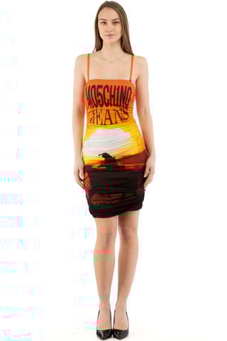 Robe fourreau - Orange