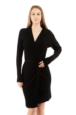 Robe portefeuille - Noir