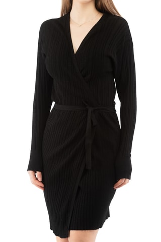 Robe portefeuille - Noir