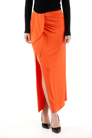 Jupe portefeuille - Orange