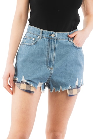 Short - Bleu et beige