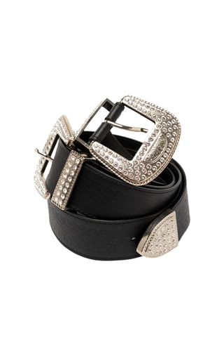 Ceinture - Noir et argenté