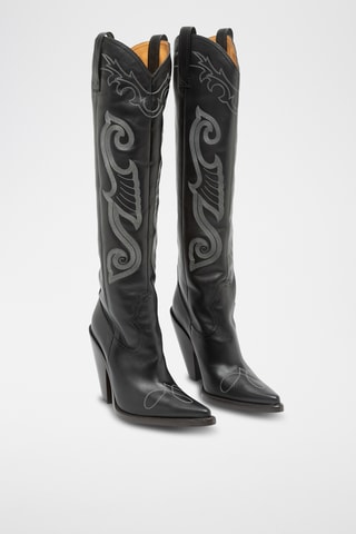 Bottes en cuir - Noir