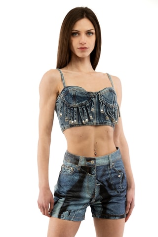 Crop top - Bleu