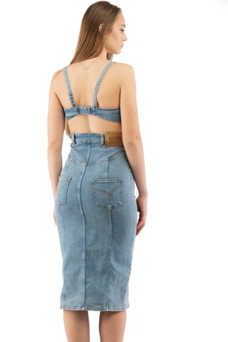 Robe fourreau - Bleu