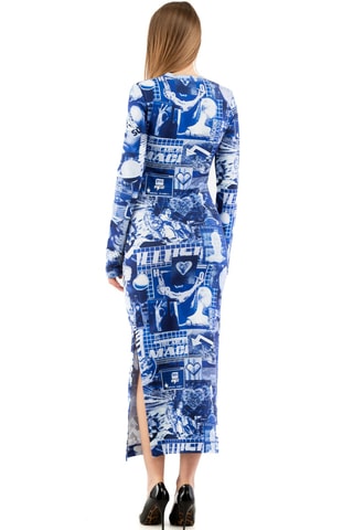 Robe fourreau - Bleu