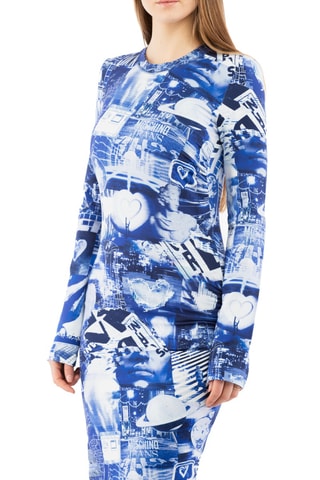 Robe fourreau - Bleu