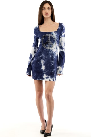 Robe tie and dye - Bleu
