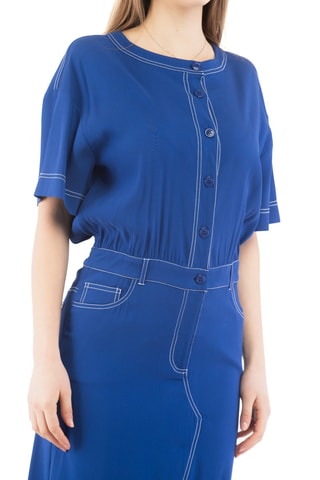 Robe chemise - Bleu