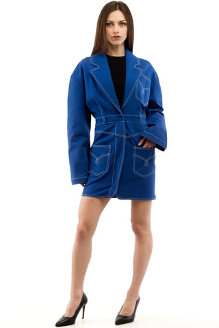 Robe chemise - Bleu foncé