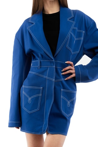 Robe chemise - Bleu foncé