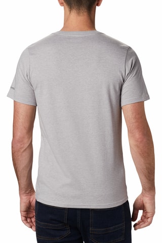 T-shirt regular en coton biologique CSC Basic Logo™ - Gris clair chiné