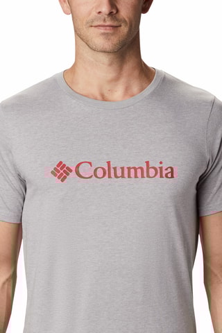 T-shirt regular en coton biologique CSC Basic Logo™ - Gris clair chiné