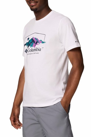 T-shirt regular en coton biologique Path Lake™ - Blanc