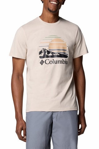 T-shirt regular en coton biologique Path Lake™ - Marron clair