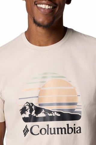 T-shirt regular en coton biologique Path Lake™ - Marron clair