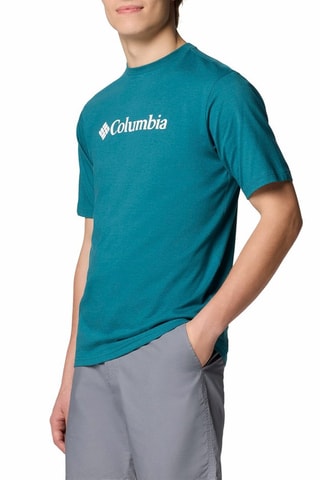 T-shirt regular en coton biologique CSC Basic Logo™ - Bleu canard
