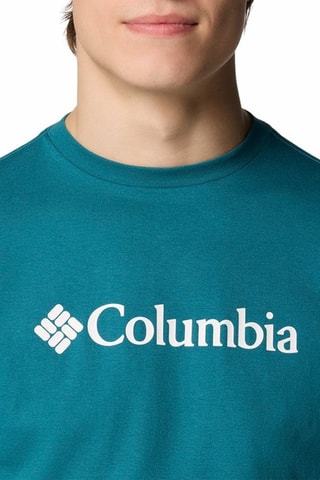 T-shirt regular en coton biologique CSC Basic Logo™ - Bleu canard