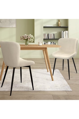 2 sillas Taylor - 50 x A79 x 52 cm - Tapizado de terciopelo