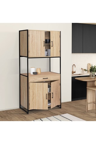 Meuble de cuisine Memphis 2 niveaux 80x176cm