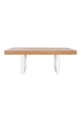 Table Brixton - Imitation bois et blanc
