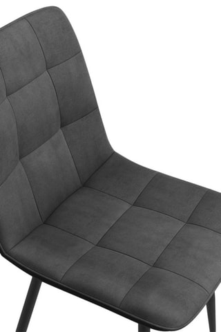 6 chaises Linda - Gris foncé