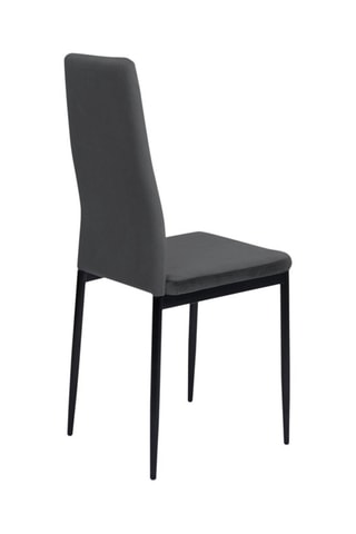 6 chaises Jade - Gris foncé