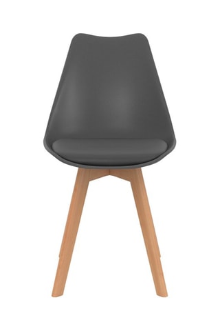 4 chaises Nordia -  Gris foncé