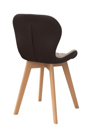 2 chaises Gladys - Taupe et naturel