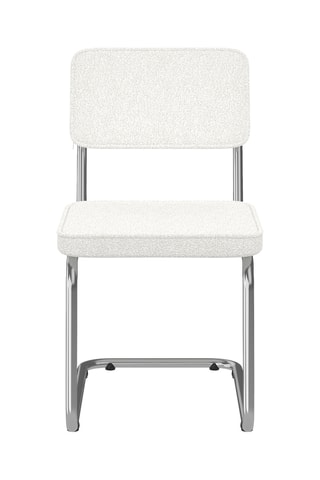 4 chaises Naya - 44 x 79 x 52 cm - Tissu bouclette