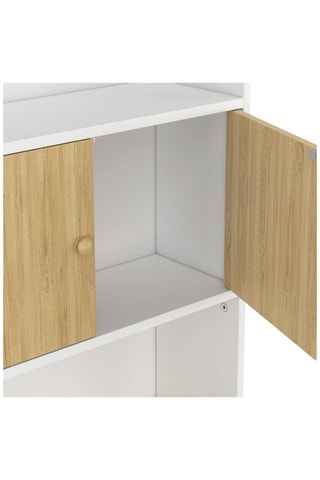 Meuble WC 2 portes - 58 x 19,5 x 178 cm