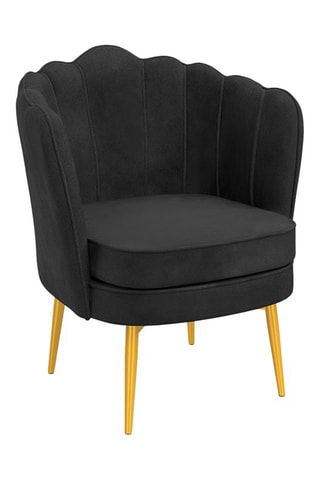 Fauteuil Arielle - Gris et doré