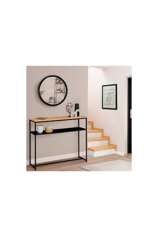 Console double plateau Liverpool - 100 x 30 x 80 cm