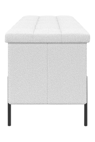 Banc-coffre Loan - Blanc et noir