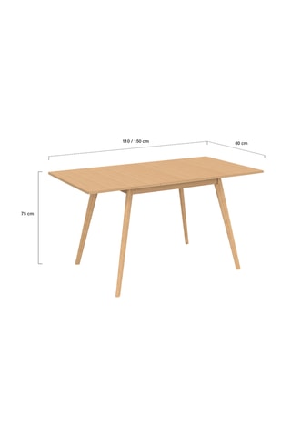 Table extensible Venezia - 110/150 x 75 x  80 cm