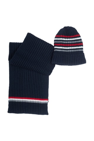 Muts en Sjaal - Marineblauw