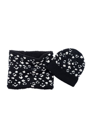 Snood et bonnet - Noir