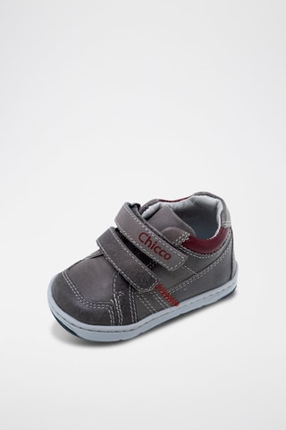 Leren Enkellaarzen Grijs