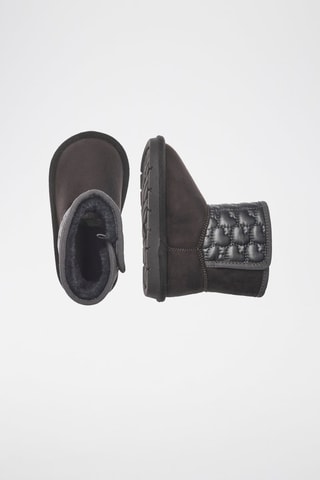 Gevoerde Enkellaarzen - Grijs