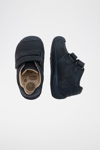 Leren Enkellaarzen - Marineblauw