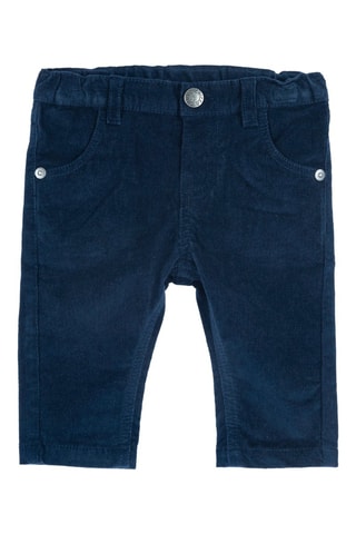 Velours Broek - Marineblauw