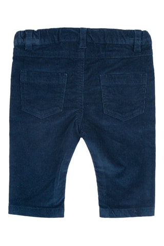 Velours Broek - Marineblauw