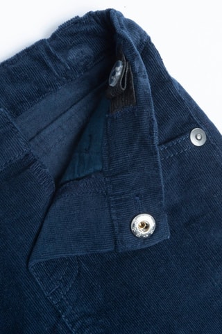 Velours Broek - Marineblauw