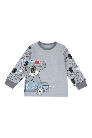 T-shirt de pyjama - Gris chiné