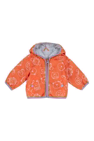 Blouson à capuche Orange et blanc