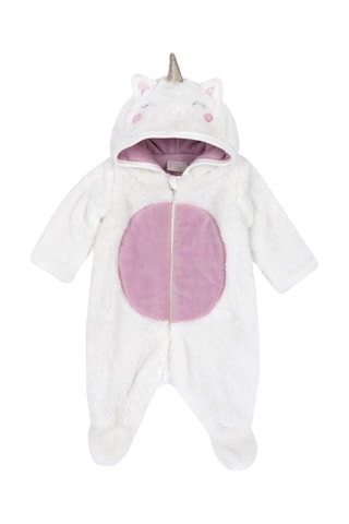 Combipilote à capuche à oreilles - Blanc