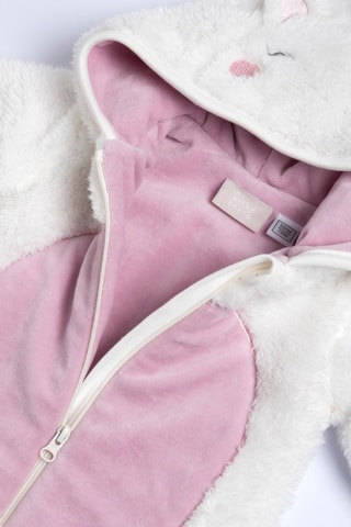 Combipilote à capuche à oreilles - Blanc