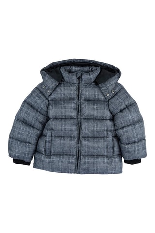 Gewatteerde Jas met Capuchon - Grijs