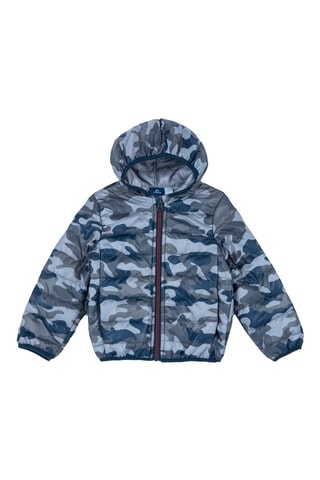 Gewatteerde Jas met Capuchon - Lichtgrijs